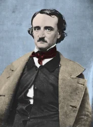 Porträt von Edgar Allan Poe (1809-1849), amerikanischer Schriftsteller.