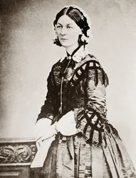 Porträt von Florence Nightingale - Porträt der britischen Philanthropin Florence Nightingale (1820-1910)