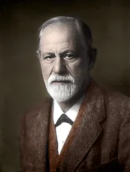 Porträt von Sigmund Freud (1856-1939), österreichischer Psychiater