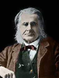 Porträt von Thomas Henry Huxley. Britischer Biologe (1825-1895).