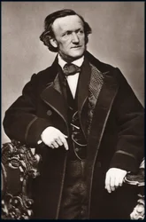 Porträt des Komponisten Richard Wagner (1813-1883) - Porträt von Richard Wagner (1813-1883), deutscher Komponist