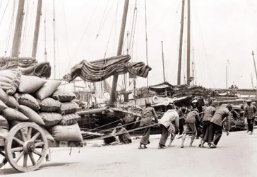 Der Hafen von Hongkong um 1880