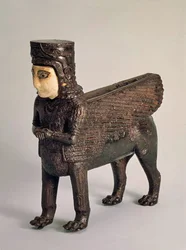 Figur, die einen Thron schmückt, gefunden an der Stätte von Toprak Kale, nahe Van