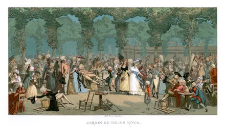 Der Garten des Königspalastes, 1885.