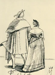 Paar beim Spaziergang, 1514, 1943
