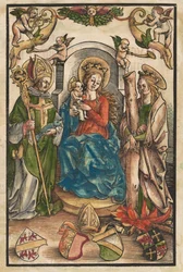 Die Madonna mit dem Heiligen Ulrich und der Heiligen Afra [recto]