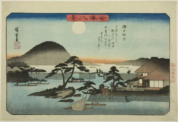 Herbstmond in Seto, aus der Serie "Acht Ansichten von Kanazawa"