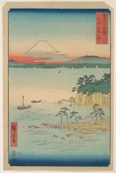 Der Fuji von Miura in Sagami, aus der Serie Sechsunddreißig Ansichten des Berges Fuji