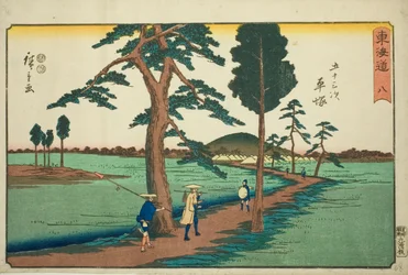 Hiratsuka—Nr. 8, aus der Serie "Dreiundfünfzig Stationen des Tokaido"