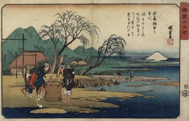 Juwelenfluss von Cho_fu in der Provinz Musashi, 1835-1837