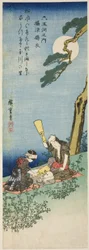 Kinuta-Juwelenfluss in der Provinz Settsu, aus der Serie "Sechs Juwelenflüsse"