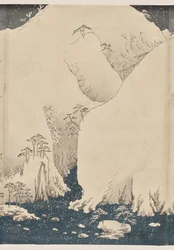 Berg und Fluss auf der Kiso-Straße