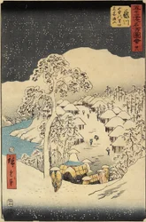 Nr. 38 Nakayama Dorf in Fujikawa, Juli 1855