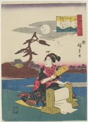 Seide stampfen in der Provinz Settsu, 1843-1847