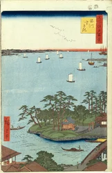 Shinagawa Susaki Hundert berühmte Ansichten von Edo, 1856-1858