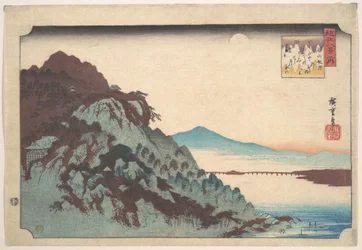 Der Herbstmond bei Ishiyama am Biwa-See