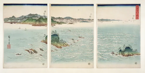 Die Stromschnellen von Naruto in der Provinz Awa, aus der Serie 