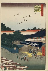 Ueno Yamashita Hundert berühmte Ansichten von Edo, 1856-1858