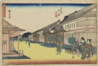 „Vor Hibiya“ aus der Serie „Hervorragende Ansichten von Edo“