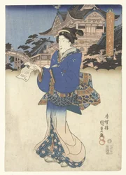 Das Tenman-Heiligtum in Kameido in der östlichen Hauptstadt