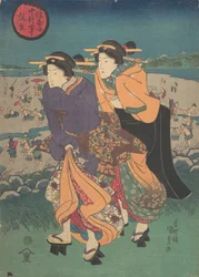 Jährliches Ereignis - der dritte Monat Ukiyo nenju gyoji: Yayoi, Mitte des 19. Jahrhunderts