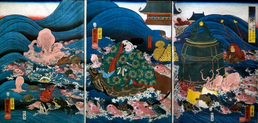 Drachenpalast: Drachenkönig überreicht drei Geschenke an Tawara Tōda Hidesato