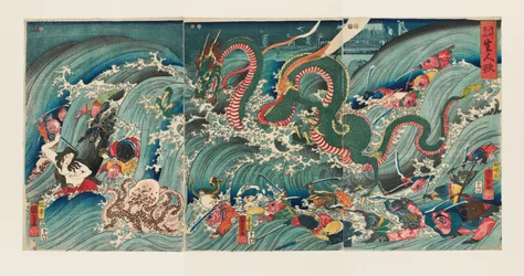 Lebensechte Puppen im Inneren Tempel von Asakusa