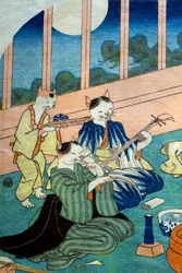 Neko no sakari, ca. 1843