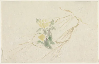 Zweig mit gelben Blumen