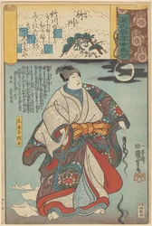 Ukiyo-e Parallelen zu den wolkigen Kapiteln des Genji