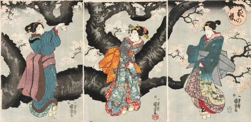 Yoru no sakura [Kirschblüten bei Nacht], ca. 1846