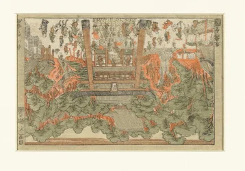 Ansicht des Fudo-Tempels in Meguro