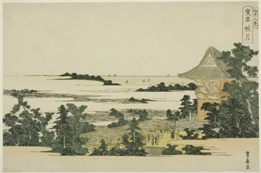 Herbstmond am Atago-Hügel (Atago shugetsu), aus der Serie "Acht Ansichten von Edo (Edo hakkei)"