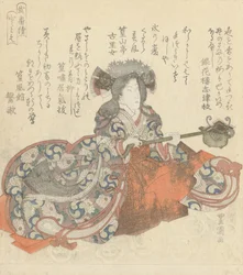 Segawa Kikunojô als Tomoe Gozen, ca. 1825-29 (Farbholzschnitt)