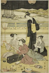 Abendgesellschaft in Shinagawa