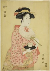 Takashima Ohisa, aus der Serie "Ein modisches Set von drei (Furyu sanpuku tsui)"