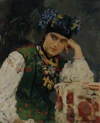 Porträt von Sofia Dragomirov, 1889