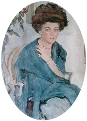 Porträt von Yelena Oliv, 1909