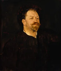 Porträt des Opernsängers Francesco Tamagno 1850-1905, 1891-1892