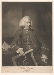 Porträt von John Boydell John Boydell (Titel auf Objekt)