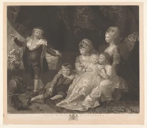 Porträt von sechs Kindern von George III und Charlotte von Mecklenburg-Strelitz (Ihre Königlichen Hoheiten)