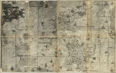 1551 Karte der westlichen Hemisphäre von Sancho Gutiérrez