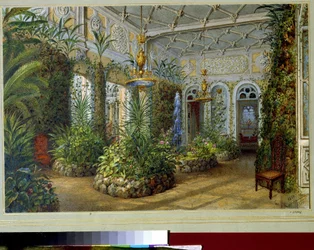 Der Wintergarten im Jussupow-Palast in St. Petersburg