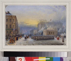 Sankt Petersburg. Der Anichkov-Palast. Ostertag