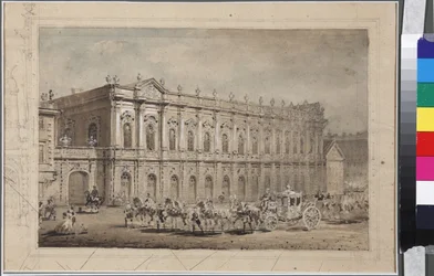 Das Museum der Hofkutschen (Das Stabsmuseum) in St. Petersburg (Sadovnikov, Vasily Semyonovich)