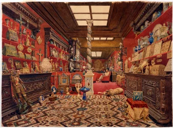 Die Galerie der Residenz von Alexander Basilewsky in Paris