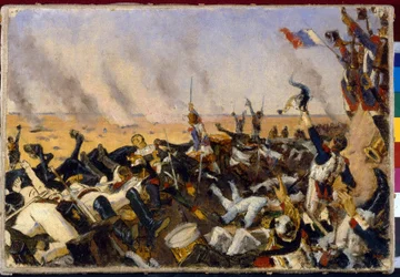 Das Ende der Schlacht von Borodino am 7. September 1812