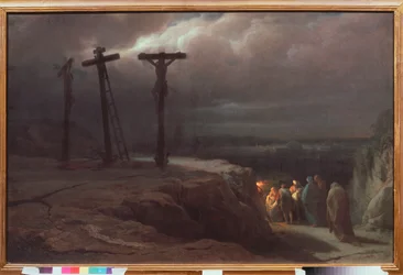 Die Nacht auf Golgatha - Gemälde von Vasili Petrovich Vereshchagin (Vassili Verechtchaguine)