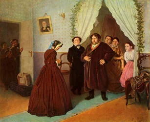 Die Gouvernante kommt im Haus des Kaufmanns an, 1866, 1965