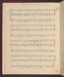 L’Après-midi d’un Faune, vollständige choreografische Partitur, Add MS 47215, f.3v